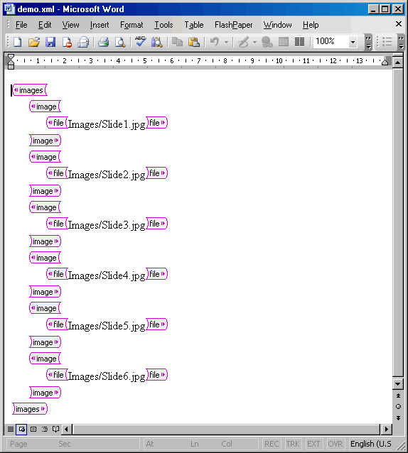 Xml file